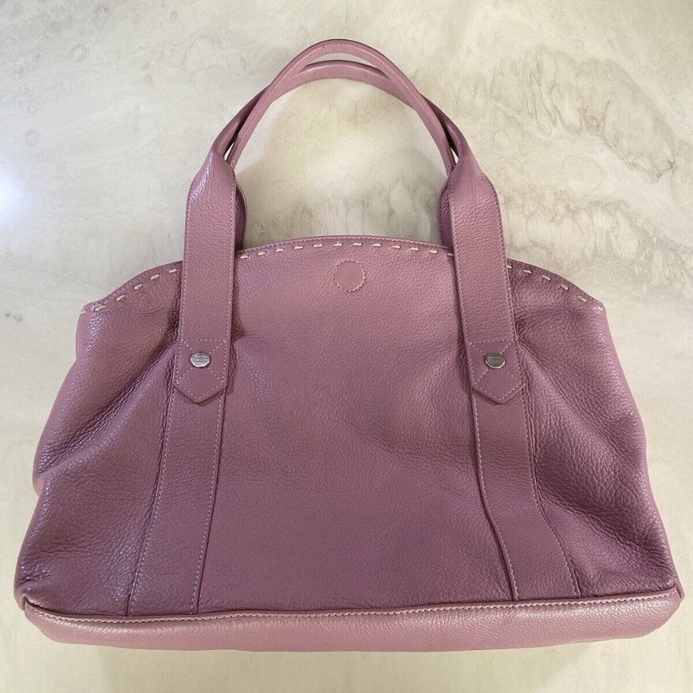 Used Pink Sigrid Olsen Handbag Genuine Leather Great Condition No Scratches